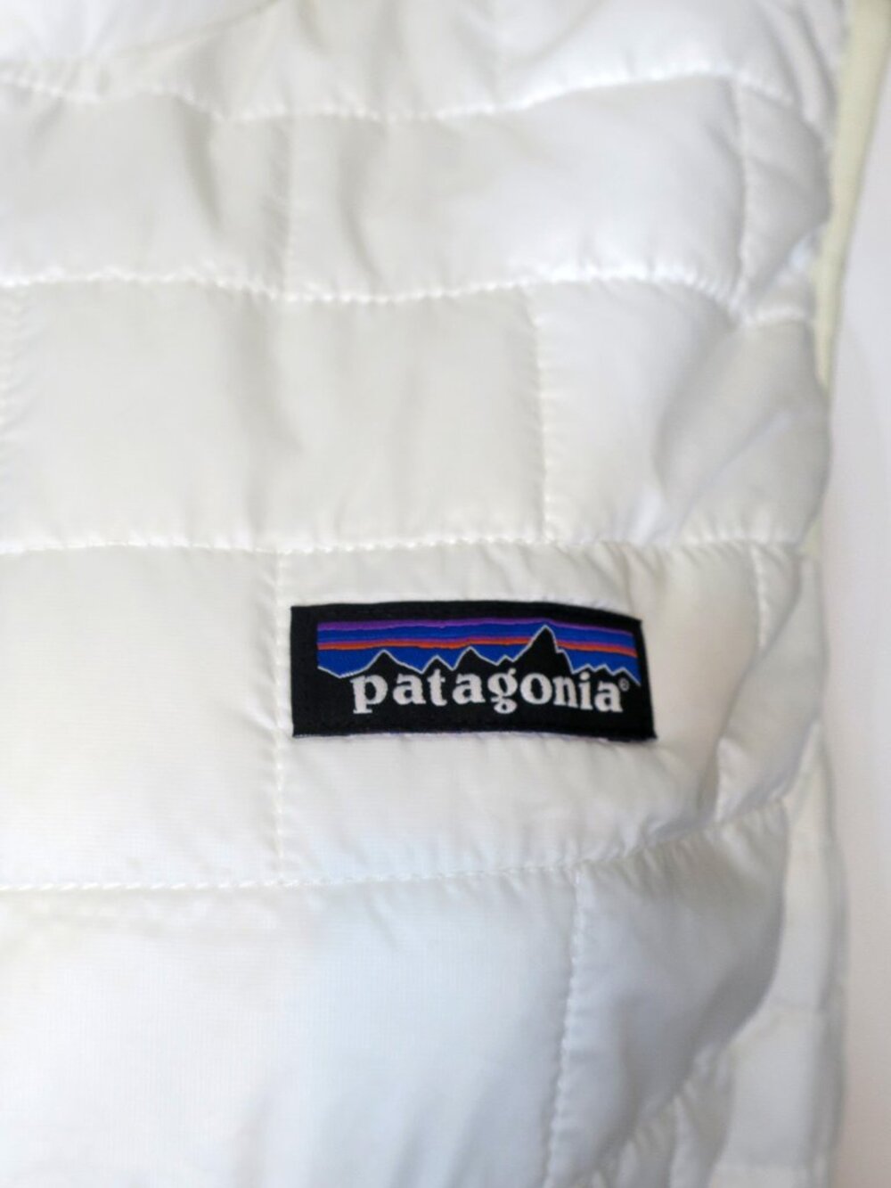Patagonia Puff Nano White Puffer Vest Women's Sz XL - Picture 5 of 8